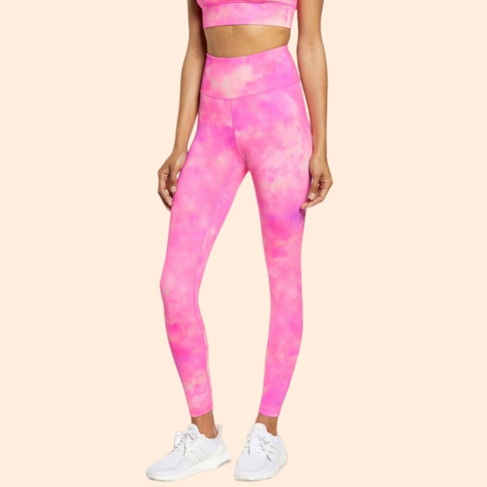IVL Collective Pink Watercolor Leggings